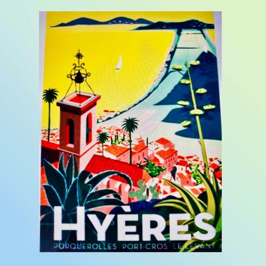 Studio Port D'Hyeres Vue Mer Et Iles De Porquerolles Et Port-Cros Hyères Exterior foto