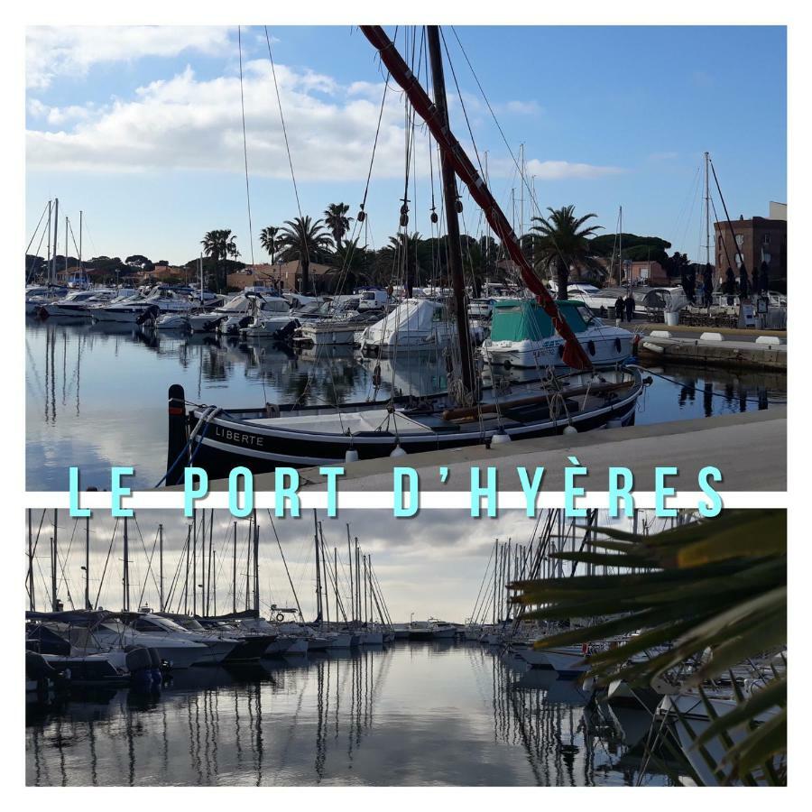 Studio Port D'Hyeres Vue Mer Et Iles De Porquerolles Et Port-Cros Hyères Exterior foto